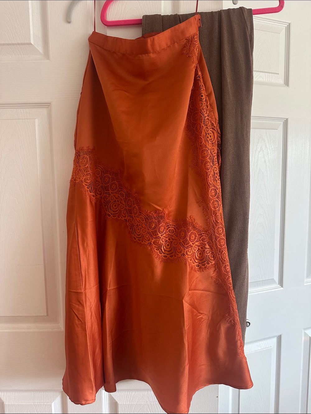 ASOS size 2 burnt orange maxi skirt